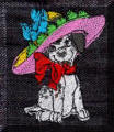 Cool Creations Embroidery Designs - Dogs and puppies, Puppy with big hat