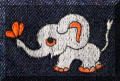 Cool Creations Embroidery Designs - Baby elephant with butterfly