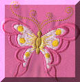 Cool Creations Embroidery Designs - Butterfly (pink)