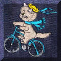 Embroidery designs by Cool Creations - Cat on bike