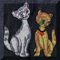 Cool Creations Embroidery Designs - Cats and kittens, Cats in love
