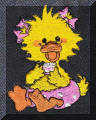 Cool Creations Embroidery Designs - Duckling holding cup