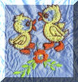Cool Creations Embroidery Designs - Farm animals, Two ducklings