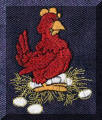 Cool Creations Embroidery Designs - Chickens, Hen on nest