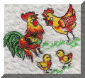 Cool Creations Embroidery Designs - Chickens