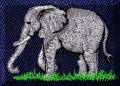 Cool Creations Embroidery Designs, wild animals - Elephant eating grass