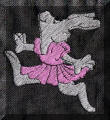 Exquisite embroidery designs by Cool Creations - Rabbit jump-dancing