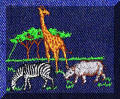 Cool Creations Embroidery Designs, wild animals - Zebra and friends