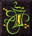Cool Creations Embroidery Designs - Abstract with green