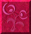 Cool Creations Embroidery Designs - Abstract pink lilies
