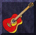 Exquisite embroidery designs by Cool Creations - Guitar