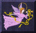 Cool Creations Embroidery Designs - Angel with trumpet