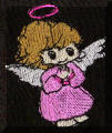 Cool Creations Embroidery Designs -Angel in pink