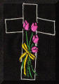 Pragtige Borduurontwerpe deur Cool Creations - Kruis en tulpe
