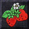 Exquisite embroidery designs by Cool Creations - Two Strawberries