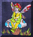 Exquisite embroidery designs by Cool Creations - Elf on toadstool