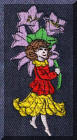 Exquisite embroidery designs by Cool Creations - Fairy with flower