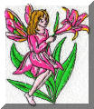 Exquisite embroidery designs by Cool Creations - Exquisite embroidery designs by Cool Creations - Fairy with lily