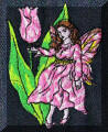 Exquisite embroidery designs by Cool Creations - Fairy with Tulip