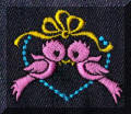 Exquisite embroidery designs by Cool Creations - Birdies on heart
