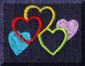 Exquisite embroidery designs by Cool Creations - Five Hearts
