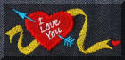 Exquisite embroidery designs by Cool Creations - I love you heart with yellow ribbon
