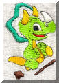Exquisite embroidery designs by Cool Creations - Dinosaur