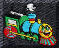 Exquisite embroidery designs by Cool Creations - Toy train smiling