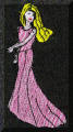 Exquisite embroidery designs by Cool Creations - Doll with long pink dress
