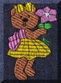 Beautiful embroidery designs by Cool Creations - Teddy with flower