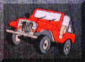 Embroidery designs by Cool Creations - Red Jeep