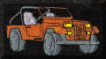 Embroidery designs by Cool Creations - Orange jeep