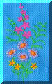 Beautiful embroidery designs by Cool Creations - Snapdragons and daisies