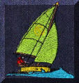 Colourful Embroidery designs by Cool Creations - Sailing in a boat