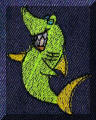 Exquisite embroidery designs by Cool Creations - Smiling shark