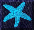 Cool Creations Embroidery Designs -Blue starfish